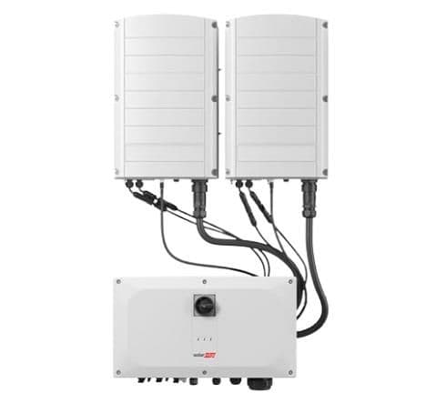 Onduleur hybride triphasé 66,6KW (connecteurs MC4 / sans commutateur CC) vue 1