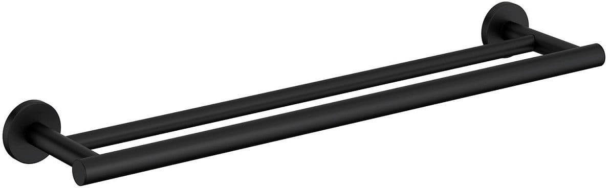 PORTE-SERVIETTE DOUBLE FIXE ARCHITECT S+ 59CM COSMIC NOIR MAT vue 1