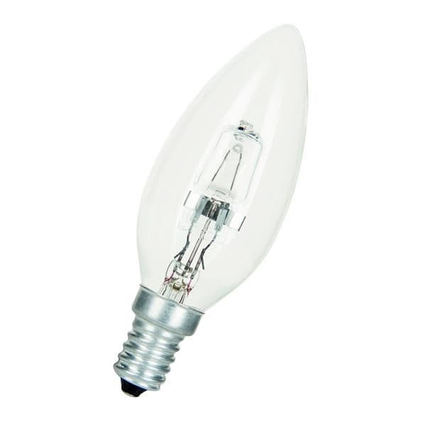 Lampe éco halogène Easy eco flamme C35 E14 240V 28W claire 370lm 2000h 35 x 98mm vue 1