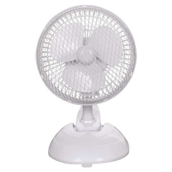 Ventilateur de table avec clip Blanc diamètre 19 15W vue 1
