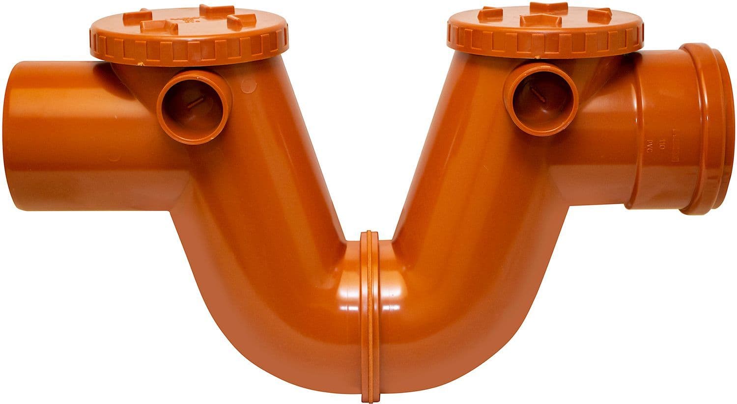 SIPHON PVC EGOUT 125MM ROUGE/BRUN vue 1