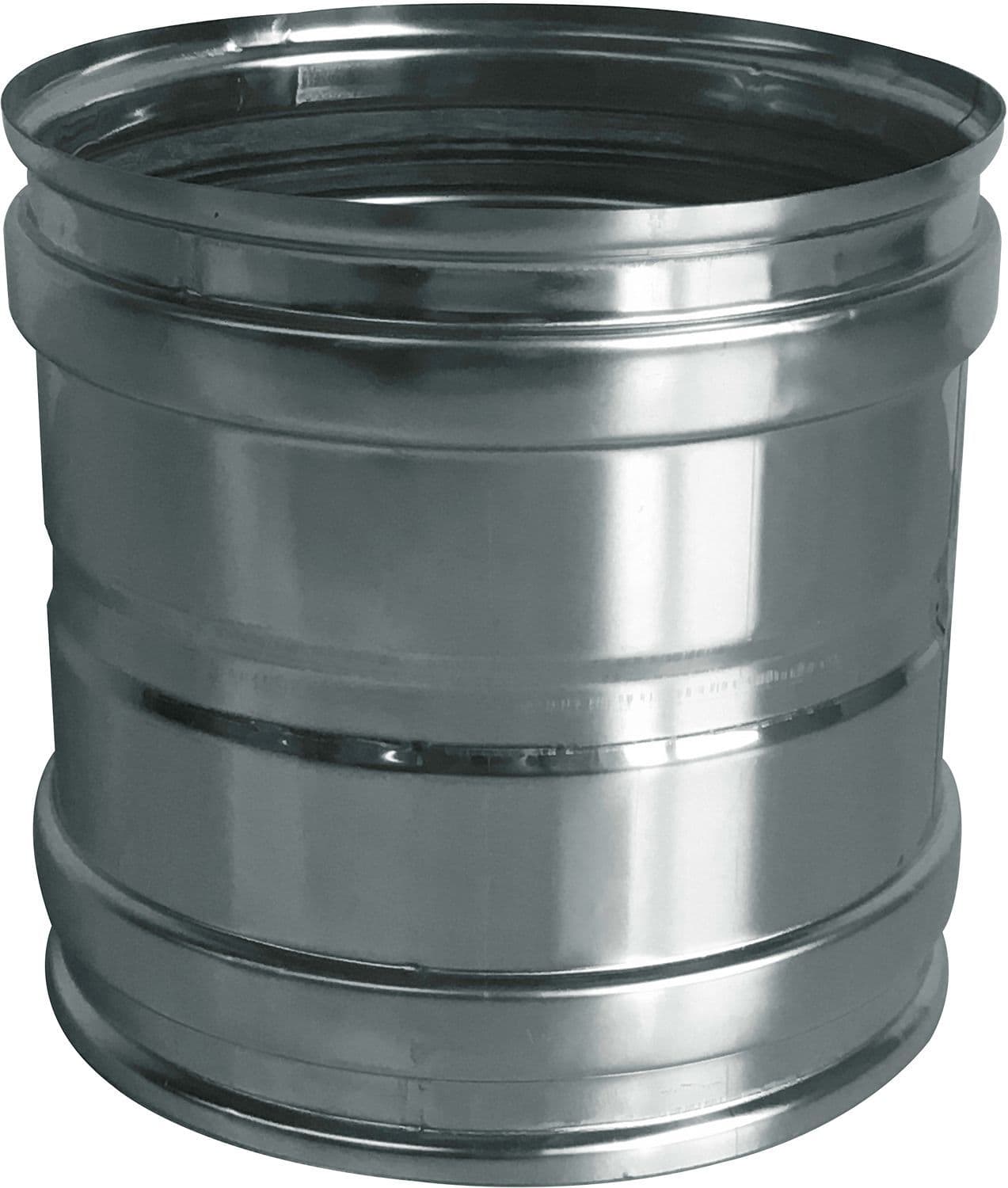 ADAPTATEUR INOX SIMPLE PAROI 130MM vue 1