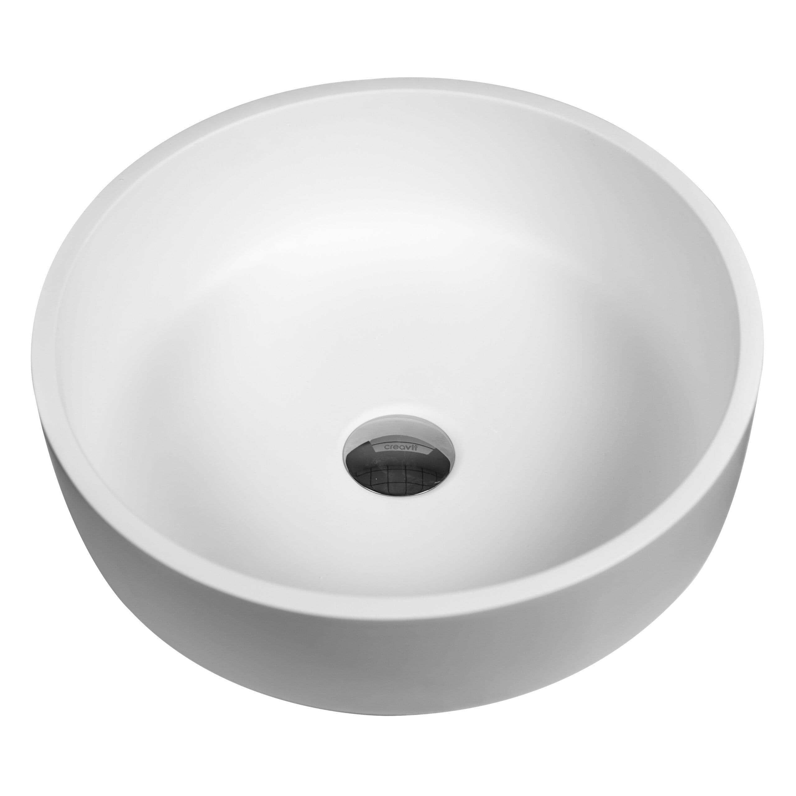 VERONI SUN SOLID SURFACE LAVABO 40CMX40CMX13CM vue 1