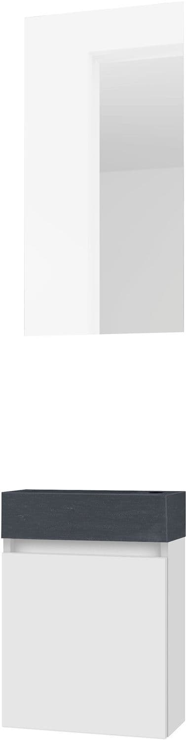 LAVE-MAINS FORM MINI STONE/ 1 PORT/MIROIR POUDRE BLANC vue 1