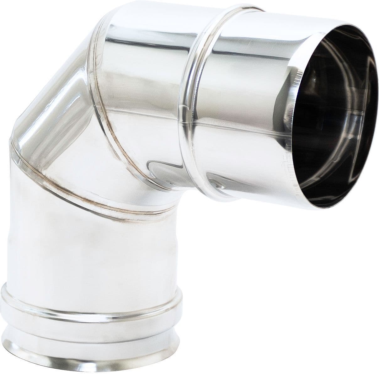 UNIFLOW COUDE 80MM 90° INOX vue 1