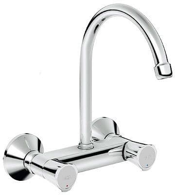 MITIGEUR CUISINE COSTA GROHE BEC AU-DESSUS 18,2CM CHROME vue 1