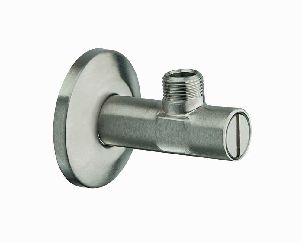 Nero robinet d'arrêt design nickel brossé vue 1