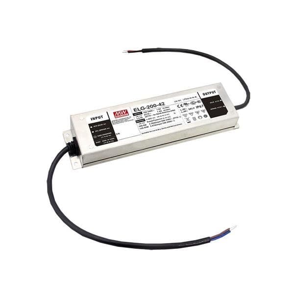 Alimentation Led 200W 24Vdc 3 entrées - 1 sortie 8.4A IP67 vue 1