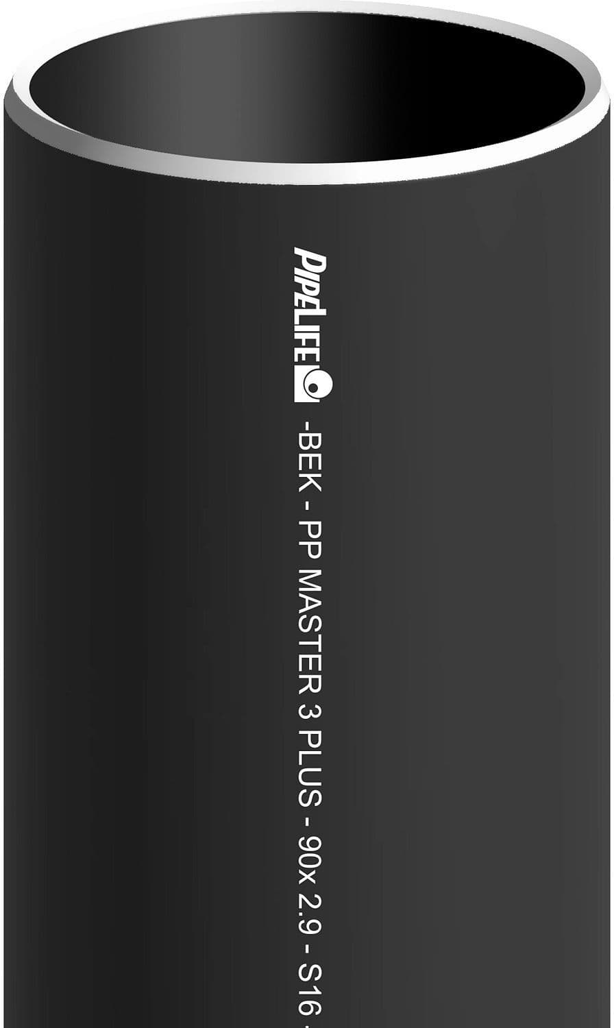 TUBE PP 90MM NOIR LONGUEUR 3M vue 1
