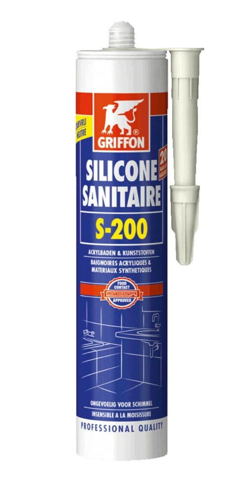 Griffon S-200 tube en silicone de 300 ml inodore pour plastique transparent vue 1