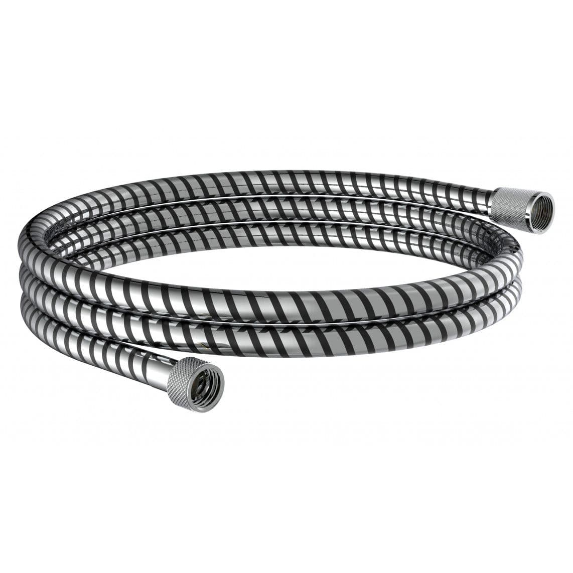 63861 Flexible de douche 200 cm, Plastique, noir/chromé vue 1