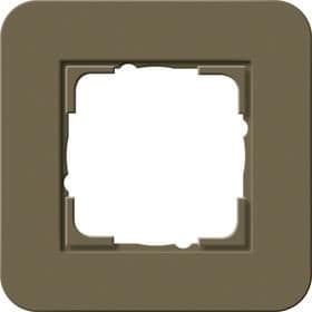 Cadre de finition Gira E3 Soft-Touch umbra avec cadre de support Anthracite Soft-Touch vue 1