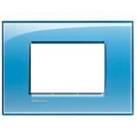 LivingLight - plaque rectangulaire 3 modules Bleu vue 1