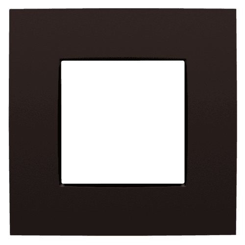 Plaque de recouvrement simple, couleur Niko Intense dark brown coated vue 1