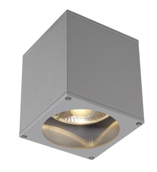 Big Theo Out plafonnier, carré , Gris Argent, Es111, maximum 75W vue 1