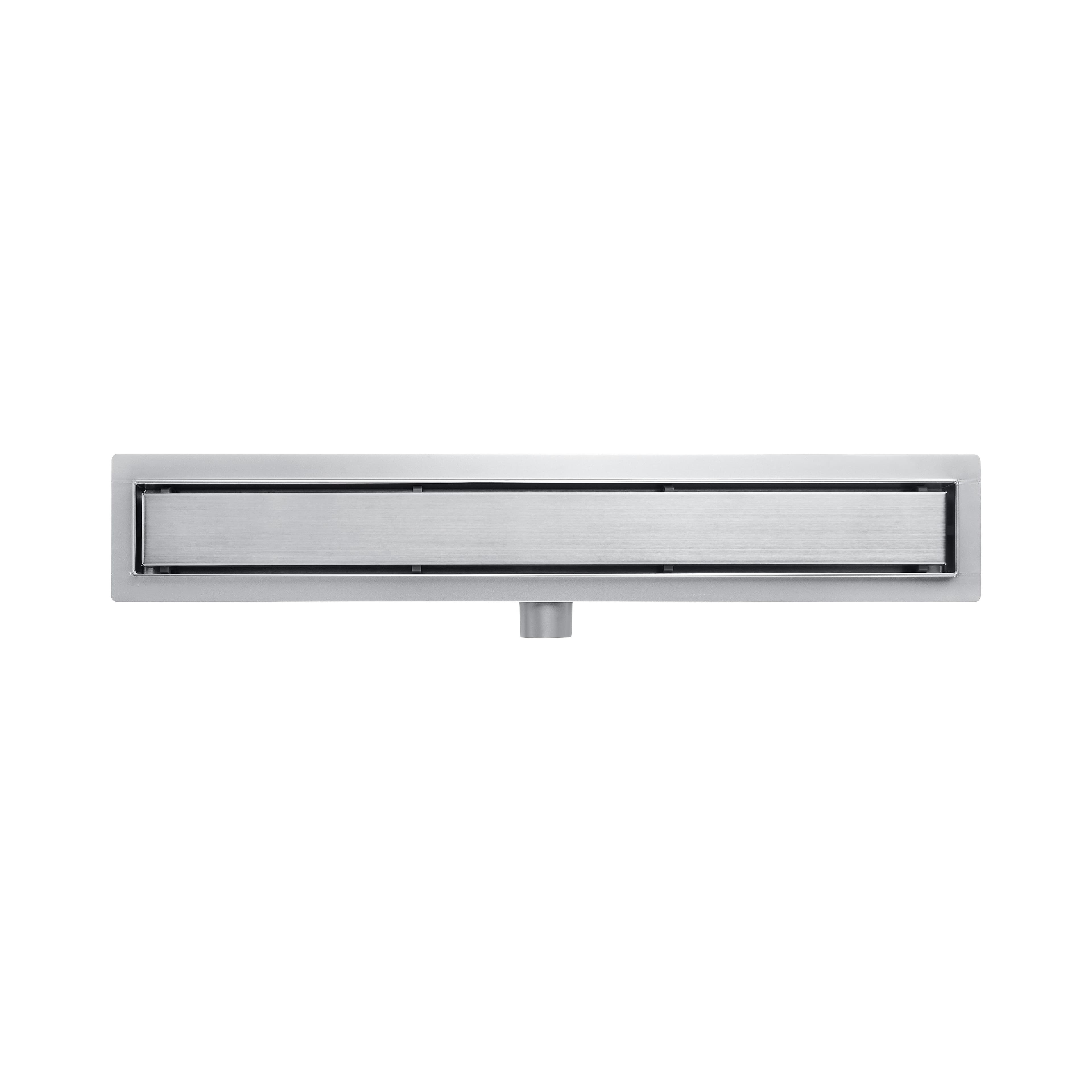 ALONI CANIVEAU DE DOUCHE - AVEC GRILLE CARRELABLE - 60 CM - ACIER INOXYDABLE BROSSÉ vue 1