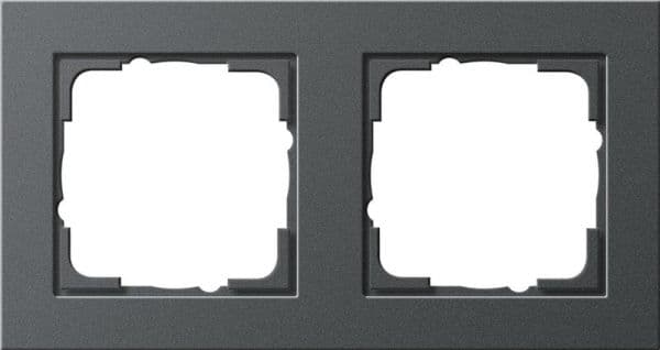 Cadre de finition Gira E2 Anthracite vue 1