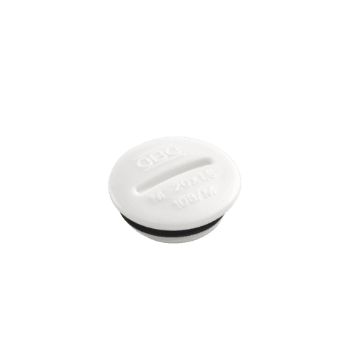 Bouchon aveugle M20 étanche aux projections d'eau, white vue 1