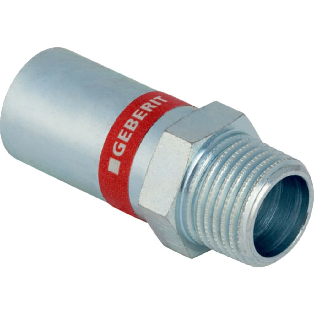 Geberit Mapress acier carbone raccord de transition tube d'emboîtement 22-1/2"M vue 1