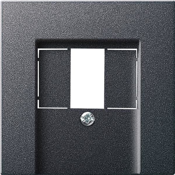 Cache pour TAE et USB Anthracite sans zone d'inscription vue 1