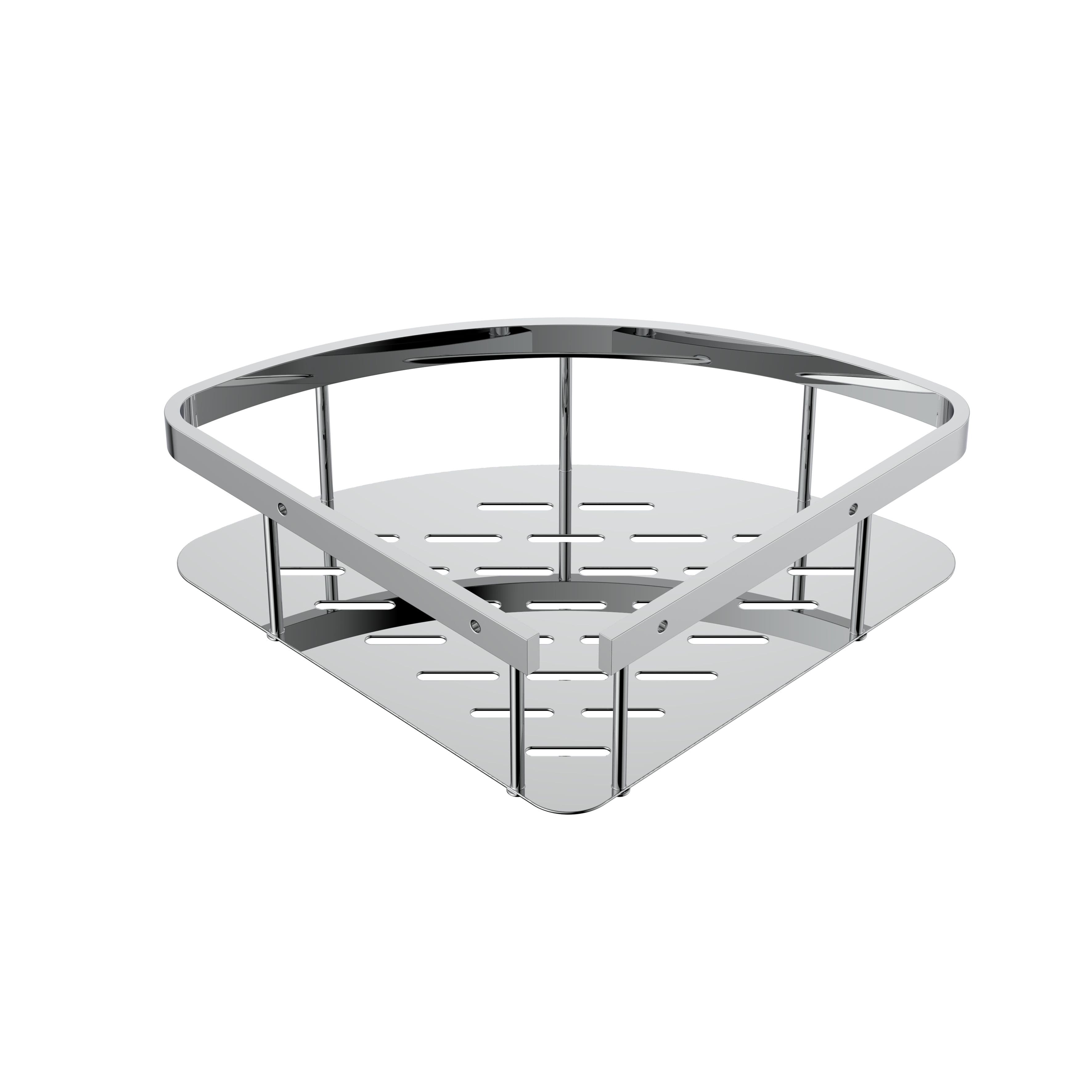 UNIFORMA PANIER DE DOUCHE – MODÈLE D’ANGLE – 22X7X22 CM – CHROME vue 1