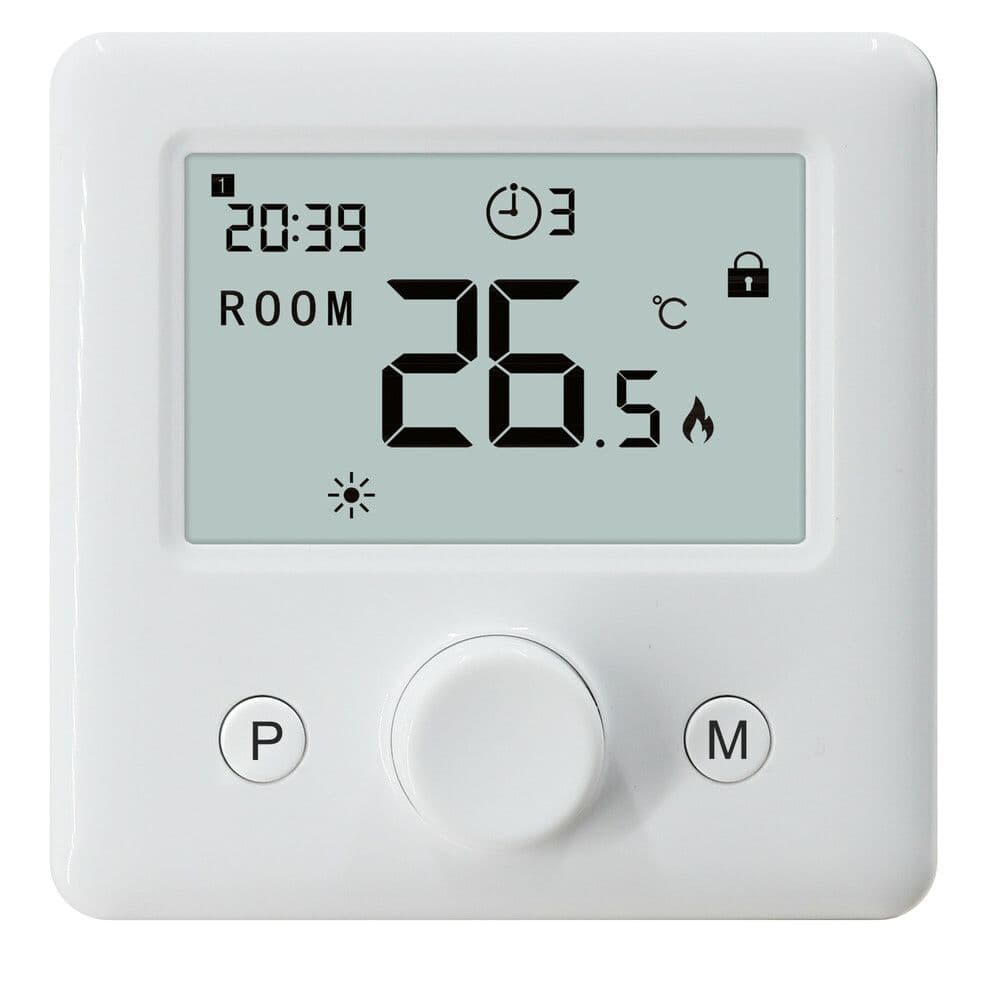 Cube thermostat filaire TH 1018 blanc vue 1
