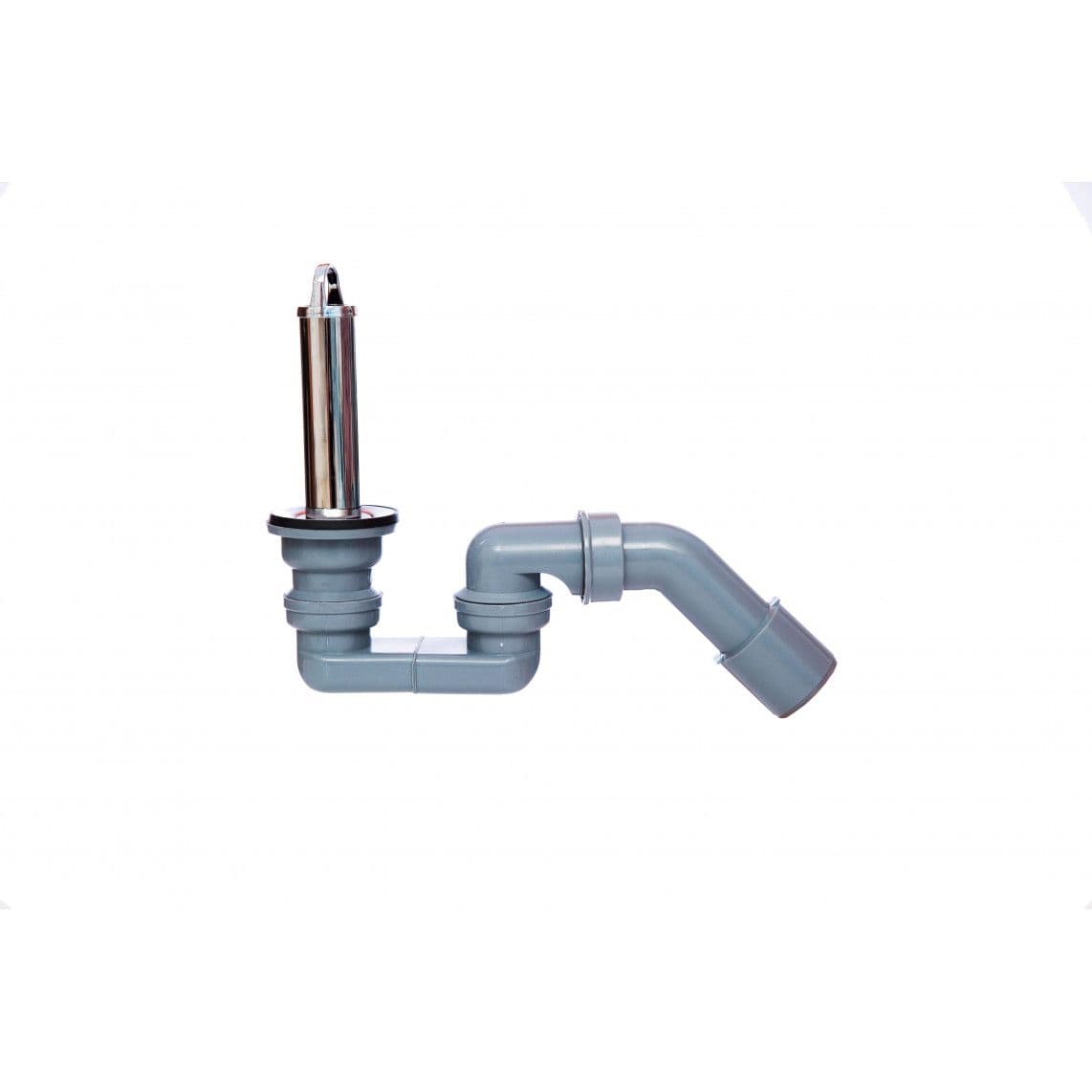 98809149 ECO-SAVE KS Vanne de colonne montante, Gris, 1 1/2" x 40/50 mm, avec siphon vue 1