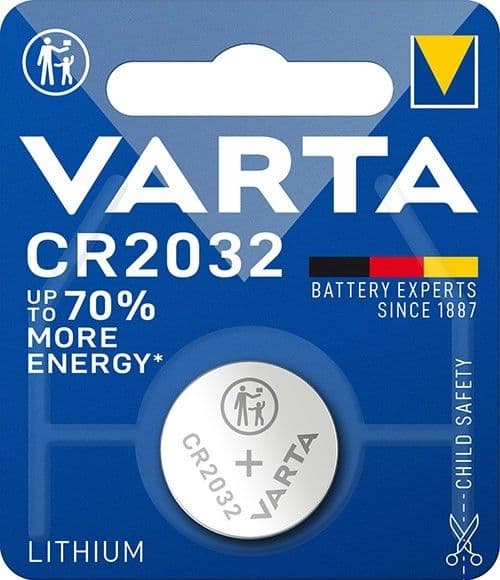 Pile électronique lithium 3V 230mAh hauteur 3.2mm diamètre 20mm vue 1