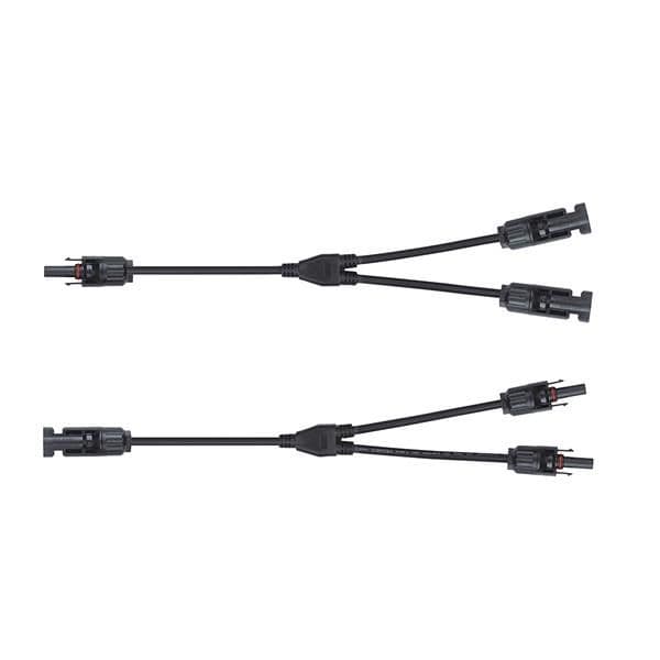 2 x MC4 splitter, Y type for photovoltaic panels. compatible with PV wires: 1.5 - 6mm², IP67, resist vue 1