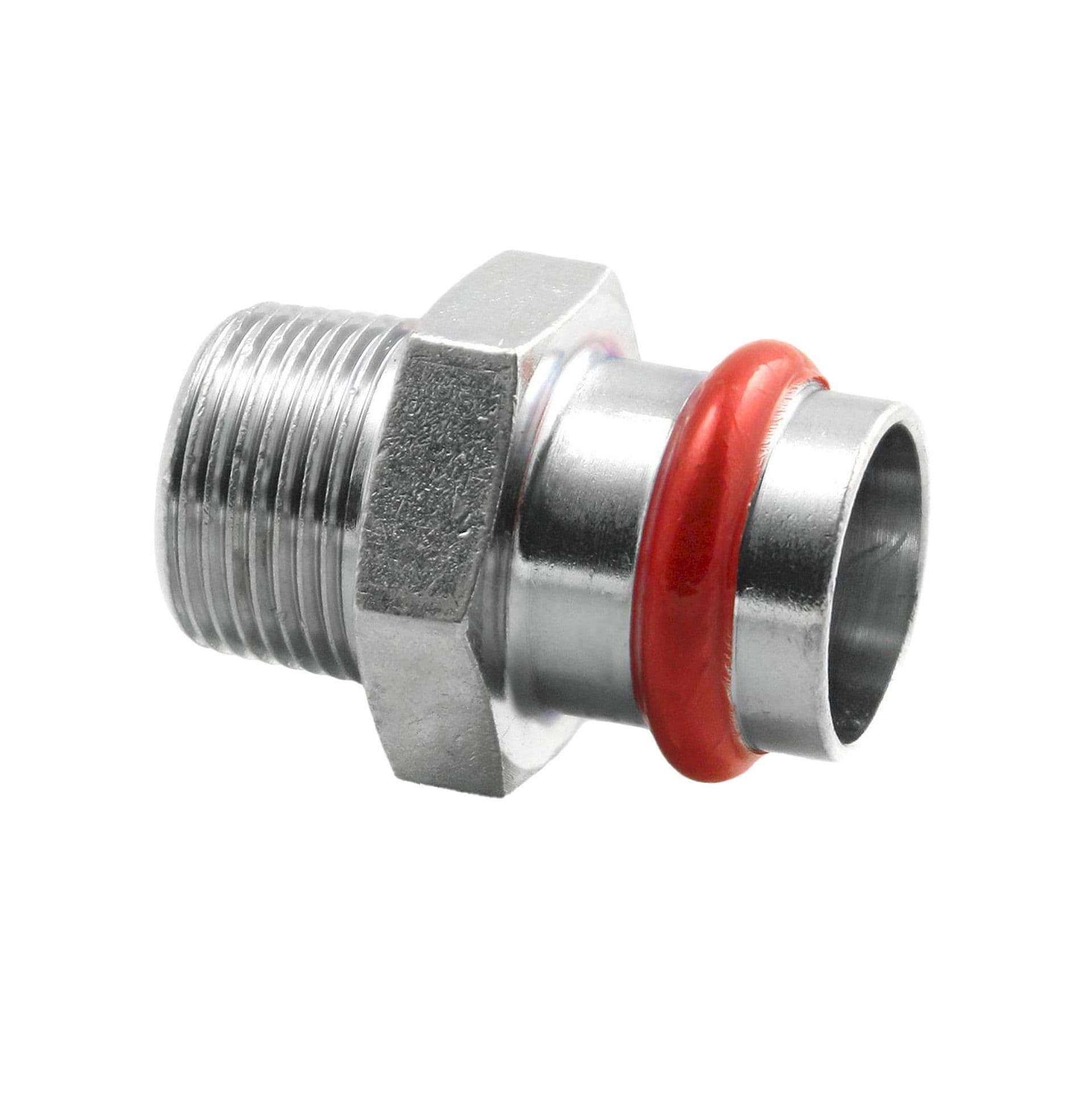 PRESS ACIER 'V'GALVANISÉ RACCORD DROIT M 1/2X22 C81PEVILBP vue 1