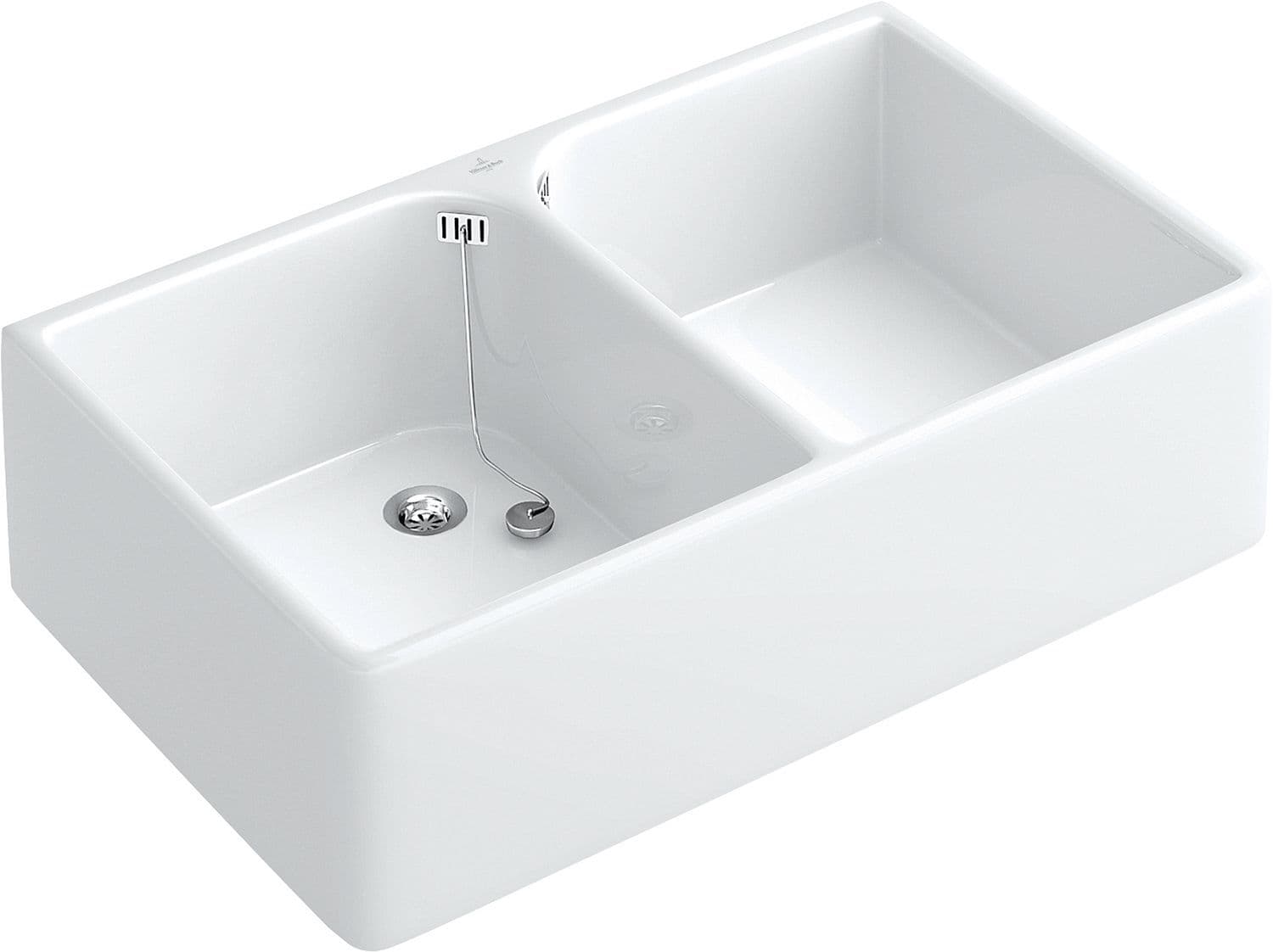 EVIER DOUBLE OMNIA PRO V&B 79,5-22CM BL vue 1