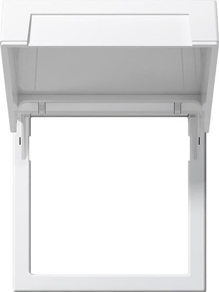 Cadre de montage avec clapet Blanc satiné vue 1