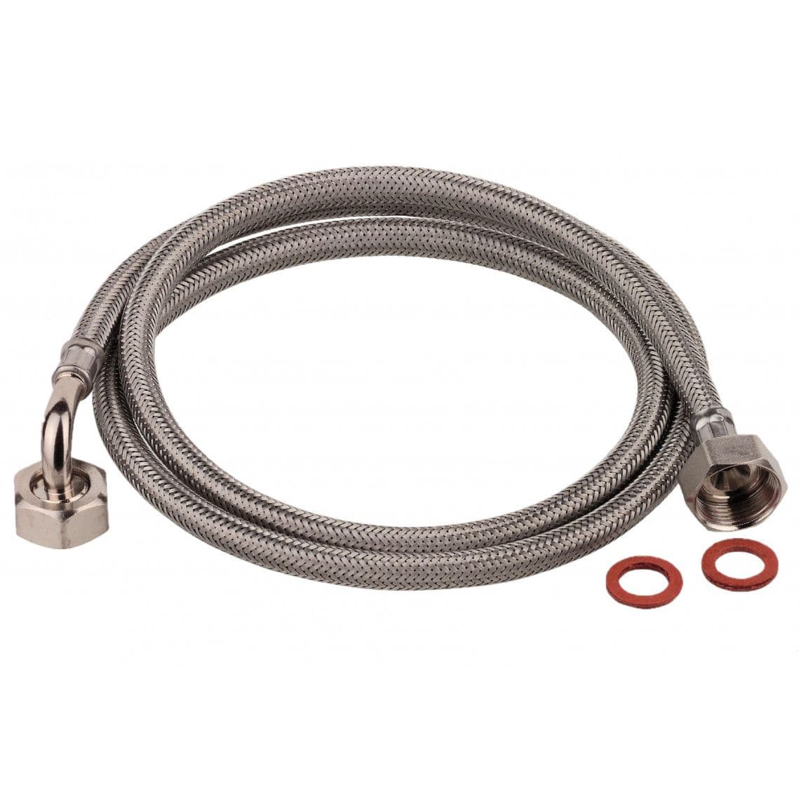 98659310 WAS Flex-flexible d'alimentation, apparence inox tressé, 3/4" F x 2 m x 3/4" F vue 1