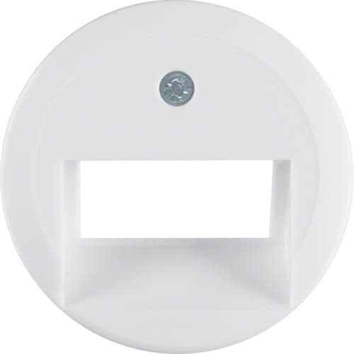 Enjoliveur pour prise informatique double Berker serie 1930 / Glas Blanc polaire, brillant vue 1