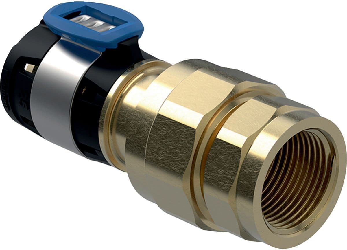 RACCORD UNION 25MM-3/4"F FLOWFIT GEBERIT vue 1