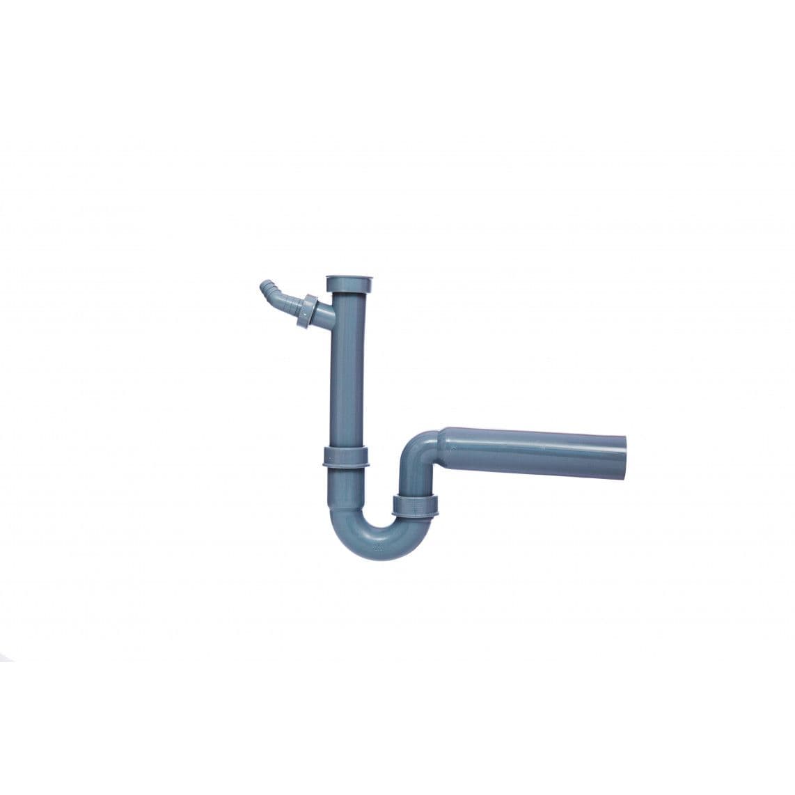 98831449 ECO-SAVE KS évier-siphon tubulaire, Gris 1 1/2" F x 50 mm, avec 3/4" Raccordement de l'appareil vue 1