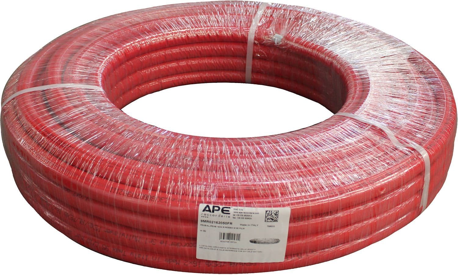 TUBE ISOLE 6MM 16X2 (ALU 0,2) ROUGE ROULEAU 50M ALUPEX vue 1