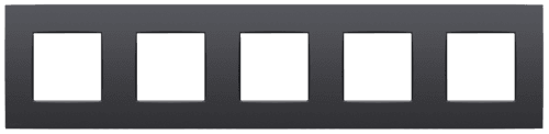 Plaque de recouvrement quintuple, entraxe de 71 mm, couleur Niko Intense anthracite coated vue 1