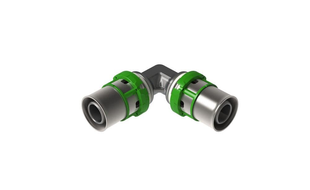 Comap Skinpress coude 90° tube multicouche Multiskin raccord à sertir 16-16 vue 1