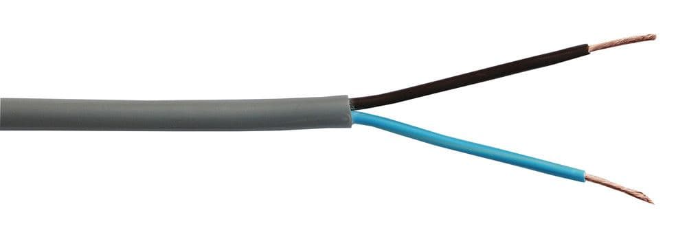 CABLE H05VV-F 2X1 GRIS/100M vue 1