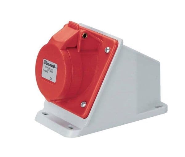 Prise murale CEE 32A / 380V / 3 pôles + N + T IP44 vue 1