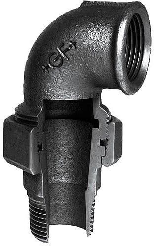 GAZ RACC.UNION COUDE MF 90° NR98 3/4" vue 1