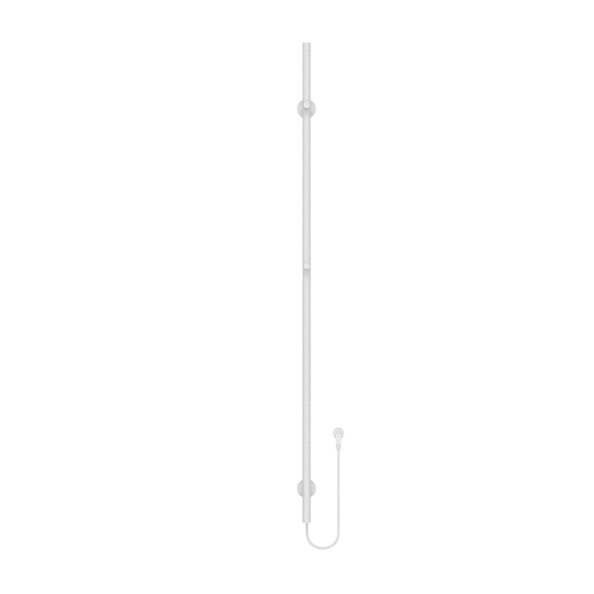 BELRAD ROD SÈCHE-SERVIETTES À TIGE - ÉLECTRIQUE - SIMPLE - 60W - Ø2,5CM - 150X6,3X12,7 CM - BLANC BRILLANT vue 1