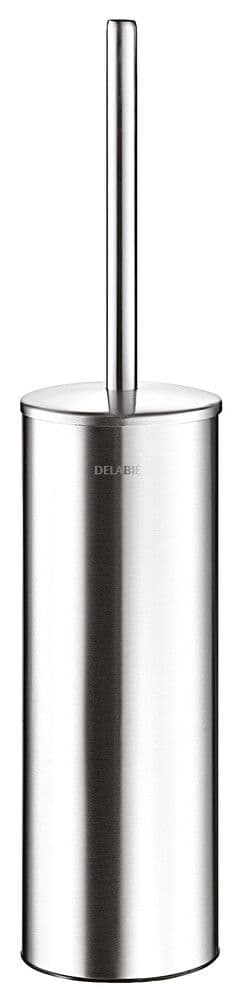 Delabie pot à balai WC mural avec couvercle inox satiné vue 1