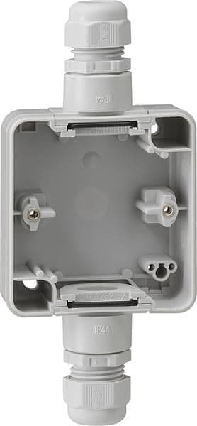Partie inférieure de boîtier 1 x Gris avec 2 x M20 vue 1