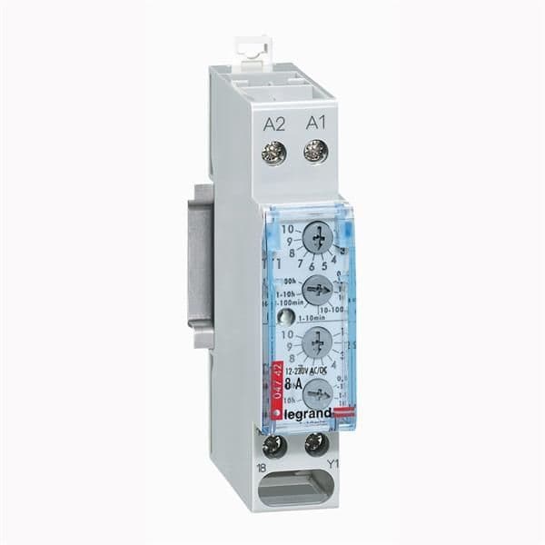 Relais temporisé 8A - 250V clignotant - 1 module vue 1