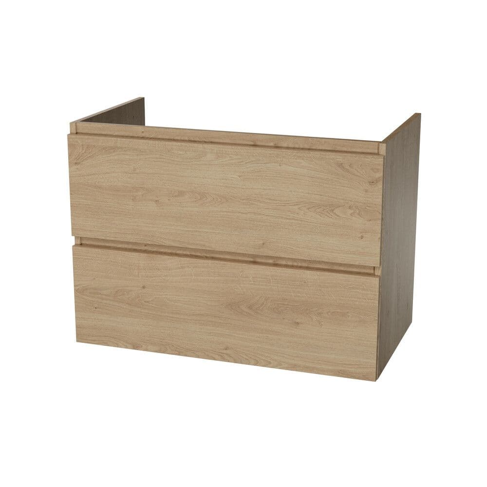 Van Marcke Ventus Due sous-meuble B800xH640xD495mm 2tiroirs Oak Hell vue 1