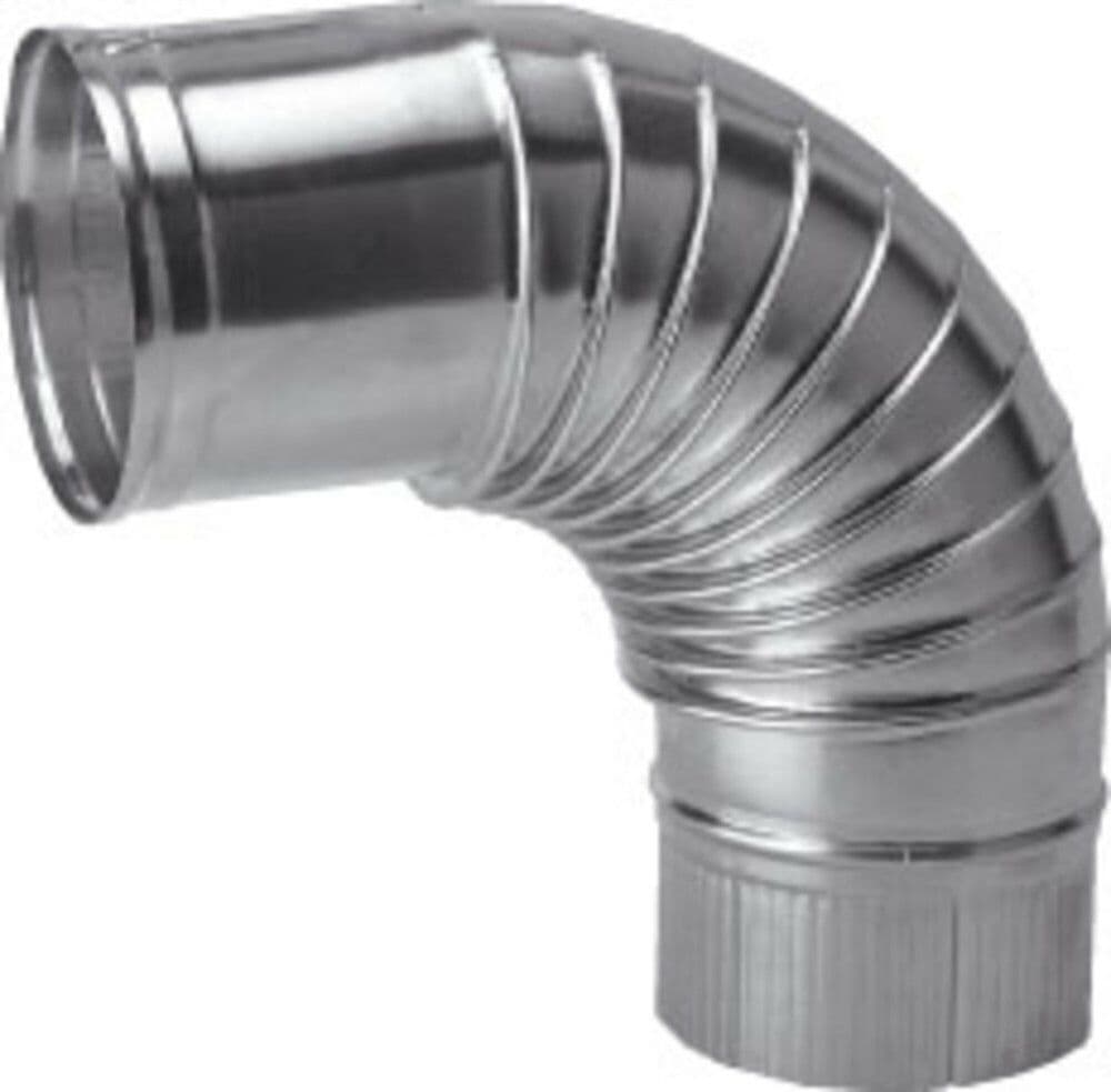 Muelink & Grol coude plissé avec couture 90° D180 aluminium vue 1