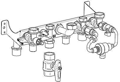 KIT DE RACCORDEMENT HYDRAULIQUE AVEC KIT DE REMPLISSAGE POUR AVANTA ACE +TZERRA MATIC COMBI REMEHA vue 1