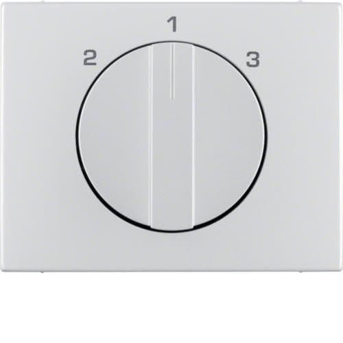Enjoliveur avec bouton rotatif pour interrupteur 3 paliers sans position 0 K.5 Alu vue 1